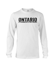 Ontario - My Story Begins Long Sleeve Tee tile