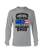 LIVE IN NEVADA BUT BEGAN IN OHIO Long Sleeve Tee tile