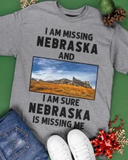 I Am Missing Nebraska Classic T-Shirt apparel-classic-tshirt-lifestyle-back-69
