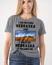 I Am Missing Nebraska Classic T-Shirt apparel-classic-tshirt-lifestyle-front-101