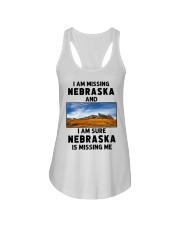 I Am Missing Nebraska Ladies Flowy Tank tile