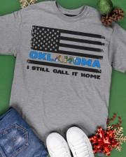 Flag Oklahoma- Call It Home Classic T-Shirt apparel-classic-tshirt-lifestyle-back-69
