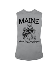Maine where my story begins Sleeveless Tee tile