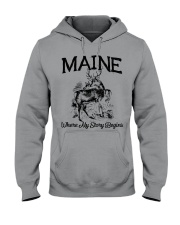 Maine where my story begins Hooded Sweatshirt tile