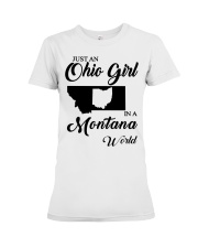 OHIO GIRL IN MONTANA Premium Fit Ladies Tee tile