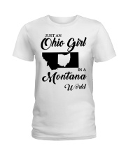 OHIO GIRL IN MONTANA Ladies T-Shirt tile