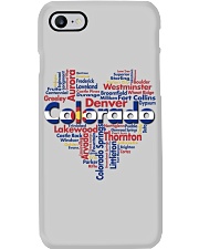 Colorado cities heart Phone Case tile