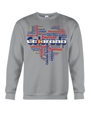 Colorado cities heart Crewneck Sweatshirt tile