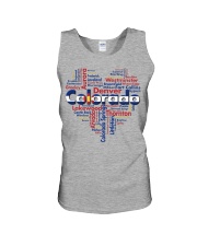 Colorado cities heart Unisex Tank tile