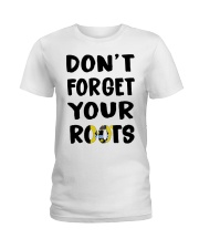 Pittsburgh Flag Don't Forget Your Roots Ladies T-Shirt tile