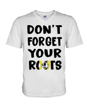 Pittsburgh Flag Don't Forget Your Roots V-Neck T-Shirt tile