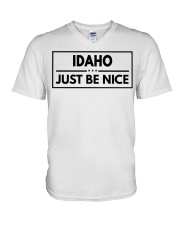 Idaho Just Be Nice V-Neck T-Shirt tile