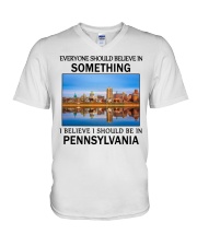 Should Be In Pennsylvania V-Neck T-Shirt tile