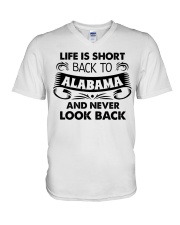 Back To Alabama V-Neck T-Shirt tile