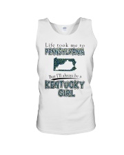 Kentucky Girl Life Took Me To Pennsylvania Unisex Tank tile