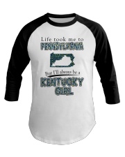 Kentucky Girl Life Took Me To Pennsylvania Baseball Tee tile