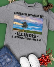 Illinois Only Place Lives In Me Classic T-Shirt apparel-classic-tshirt-lifestyle-back-69