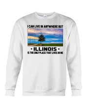 Illinois Only Place Lives In Me Crewneck Sweatshirt tile