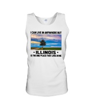 Illinois Only Place Lives In Me Unisex Tank tile
