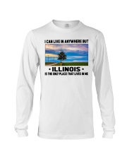 Illinois Only Place Lives In Me Long Sleeve Tee tile