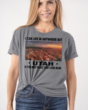 Utah Only Place Lives In Me Classic T-Shirt apparel-classic-tshirt-lifestyle-front-101