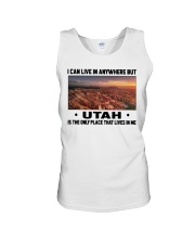 Utah Only Place Lives In Me Unisex Tank tile