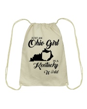 OHIO GIRL IN KENTUCKY Drawstring Bag tile