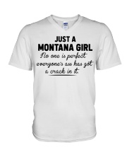 Montana Girl - No One Is Perfect V-Neck T-Shirt tile