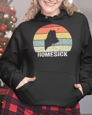 Vintage Homesick Maine Hooded Sweatshirt custom-hoodie-sweatshirt-lifestyle-front-208