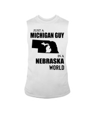 MICHIGAN GUY IN NEBRASKA Sleeveless Tee tile