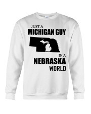 MICHIGAN GUY IN NEBRASKA Crewneck Sweatshirt tile