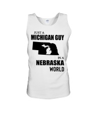 MICHIGAN GUY IN NEBRASKA Unisex Tank tile