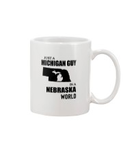 MICHIGAN GUY IN NEBRASKA Mug tile