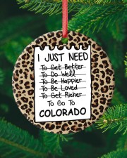 I Just Need To Go To Colorado Circle ornament - single (porcelain) custom-circle-ornament-single-porcelain-lifestyle-10