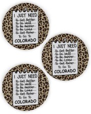 I Just Need To Go To Colorado Circle Ornament (Wood tile