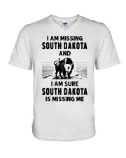 South Dakota Is Missing Me V-Neck T-Shirt tile
