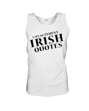 I Speak Fluent Irish Quotes Unisex Tank tile