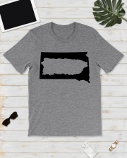 MAP PUERTO RICO IN SOUTH DAKOTA Classic T-Shirt lifestyle-mens-crewneck-front-17