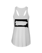 MAP PUERTO RICO IN SOUTH DAKOTA Ladies Flowy Tank tile