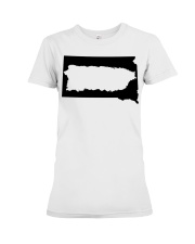 MAP PUERTO RICO IN SOUTH DAKOTA Premium Fit Ladies Tee tile