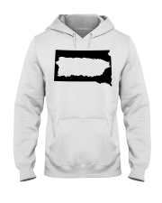 MAP PUERTO RICO IN SOUTH DAKOTA Hooded Sweatshirt tile