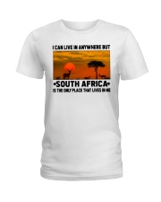 South Africa Only Place Lives In Me Ladies T-Shirt tile