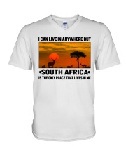 South Africa Only Place Lives In Me V-Neck T-Shirt tile