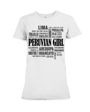 Peruvian girl cities Premium Fit Ladies Tee tile