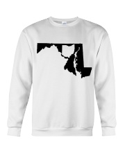 MAP OHIO IN MARYLAND Crewneck Sweatshirt tile