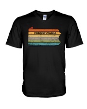 Retro Pennsylvania V-Neck T-Shirt tile