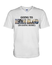 Going To Rhode Island Landscape V-Neck T-Shirt tile