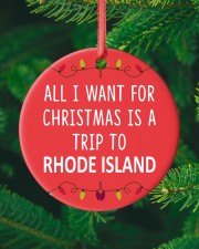 A Trip To Rhode Island Circle ornament - single (porcelain) custom-circle-ornament-single-porcelain-lifestyle-10