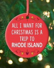 A Trip To Rhode Island Circle ornament - single (porcelain) custom-circle-ornament-single-porcelain-lifestyle-11