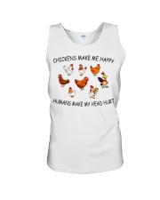 Chickens Make Me Happy Unisex Tank tile